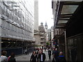 View down Fish Street Hill from Eastcheap