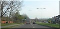 Approaching a roundabout on the A34