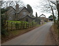 Usk Road passes Gray House Farm