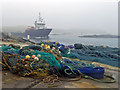 HU6871 : The Skerries ferry Filla approaching Out Skerries pier by Julian Paren