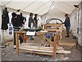 Building a Currach, outside Minehead Museum