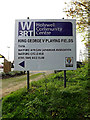 TQ0994 : Holywell Community Centre sign by Geographer
