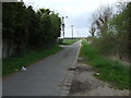 Farm road off Waltham Road