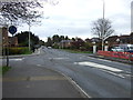 Mini roundabout on Station Road, New Waltham