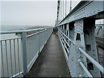 SH5571 : Walkway on the Menai Suspension Bridge by Chris Heaton