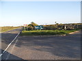 The entrance to the RSPB nature reserve on Dungeness Road