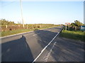 Dungeness Road at the entrance to the RSPB nature reserve