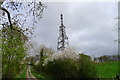 Looking up Heath Lane towards the PO repeater station