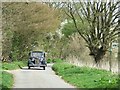 Old Car On Country Lane