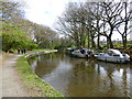 A tight turn on the Leeds Liverpool Canal