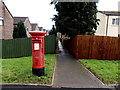 Lewis Drive postbox, Churchill Park, Caerphilly