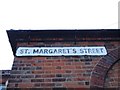 Vintage street nameplate, St Margaret