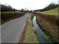 St Brides Brook flows south towards St Brides Netherwent