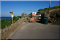 Closed section of the coast path, Outer Hope