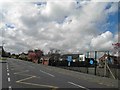 Withern village school entrance alongside the A157