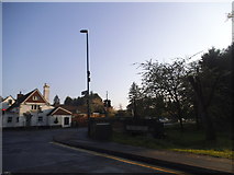 TQ4855 : Chevening Road at the junction of the M25, Sundridge by David Howard