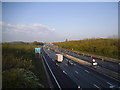 The M25 westbound at Westerham