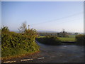 Pilgrims Way at the junction of Hogtrough Hill