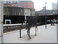 SP0786 : Horse, Birmingham New Street by Tricia Neal