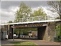TQ3677 : Woodpecker Road railway bridge, Deptford by Stephen Craven