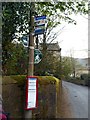 Bus Stop and Rights of Way indicators in Mankinholes Village