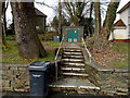 Tree-lined electricity substation, Brynawel, Pontardawe