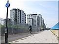 New section of the Thames cycle path 