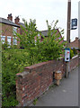 Old milepost, Derby Road, Sandiacre