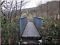 ST0596 : Across a footbridge over a stream near Monmouth Street Perthcelyn by Jaggery