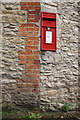 Benchmark and letter box on the Mole Inn