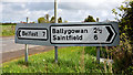 J4167 : Direction signs, Moneyreagh by Albert Bridge
