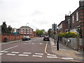 Highmore Road at the junction of Vanbrugh Fields