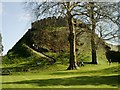 Area below Totnes Castle Keep