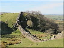 NY6766 : Hadrian's Wall west of Turret 45a (3) by Mike Quinn