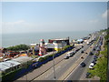 View along Western Esplanade from the top of the lift down to the road