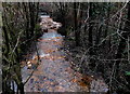 Stream flows towards Afon Cynon, Mountain Ash