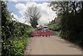 Stogursey Lane closed at Nether Stowey