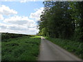 Lane  going  south  past  Lund  Moor  Plantations