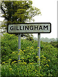 TM3992 : Gillingham Village Name sign on Yarmouth Road by Geographer