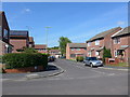 Looking from Heathcote Road into Sunbury Close