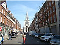 View of Christ Church Spitalfields from Brushfield Street