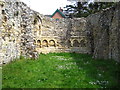 Ruins of the former leper chapel