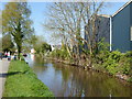 Industrial buildings beside the Monmouthshire & Brecon Canal in Brecon