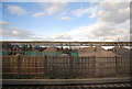 Piles of gravel and conveyor belt