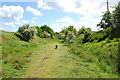 Disused railway line at Langford