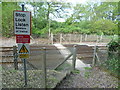 Railway foot crossing at Bough Beech