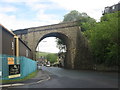 Disused railway bridge over Stainland Road, West vale