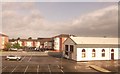 Great Western House and car park at Saltney