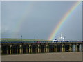 TQ5178 : At the end of the rainbow - is Erith Pier by Marathon