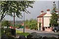 Looking over the Church wall and down Church Hill